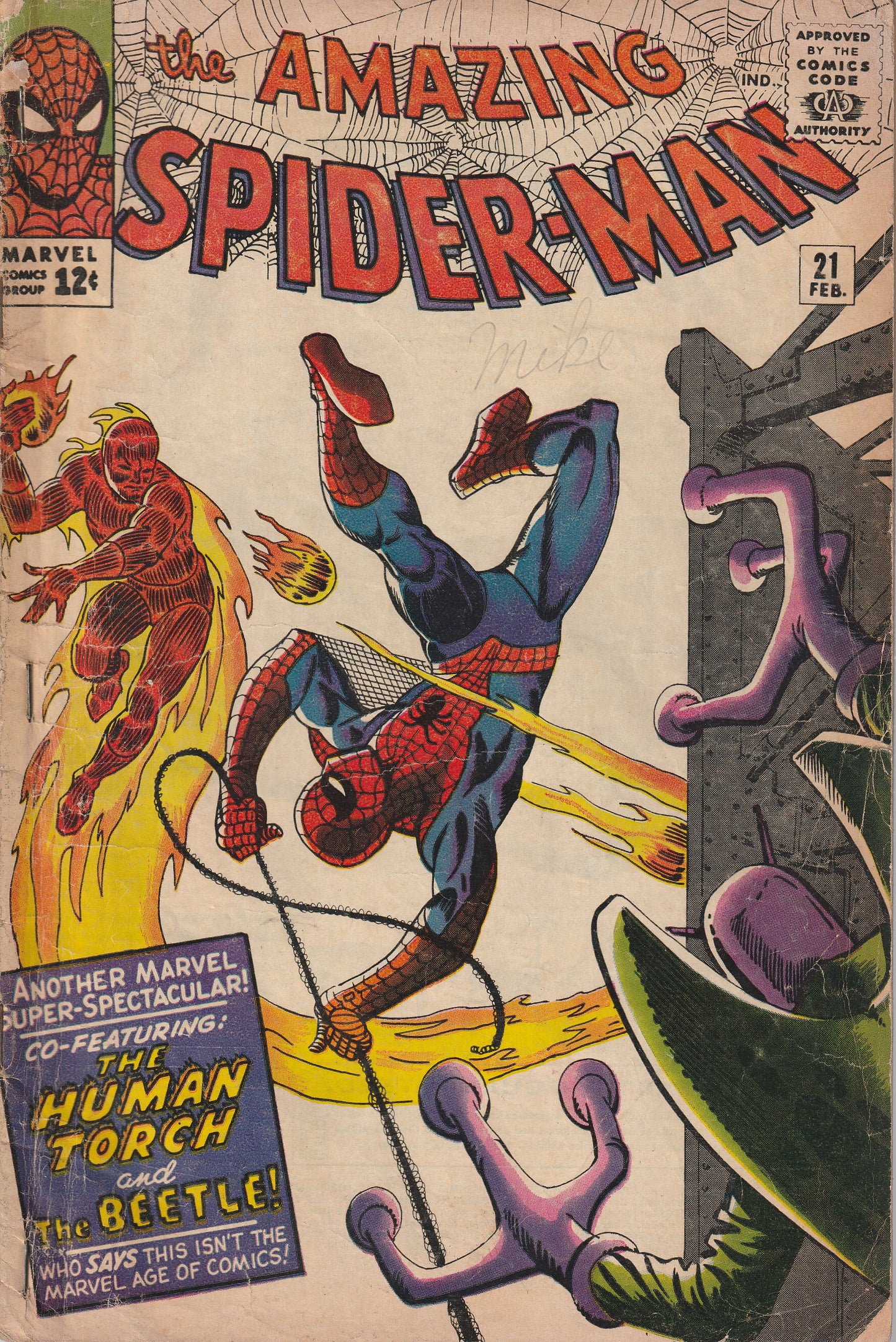 AMAZING SPIDER-MAN #21 - MARVEL COMICS - FEB 1965