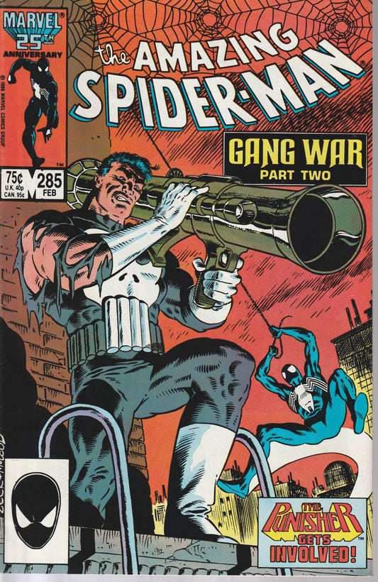 AMAZING SPIDER-MAN #285 - CLASSIC MIKE ZECK PUNISHER COVER