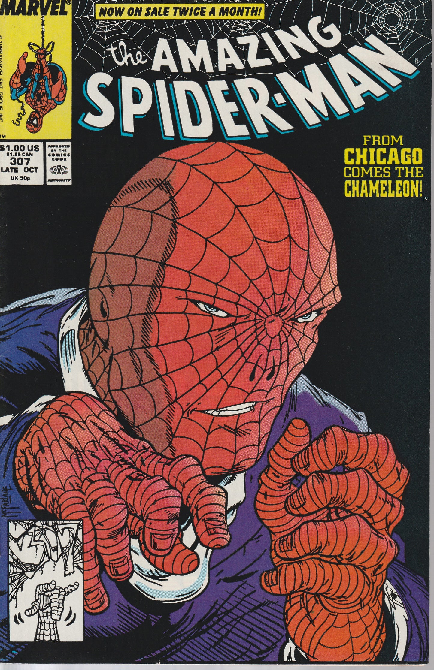 AMAZING SPIDER-MAN #307 - MARVEL COMICS - OCT 1988 (8.5-9.0)