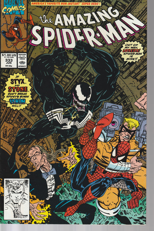 AMAZING SPIDER-MAN #333 - MARVEL COMICS - JUN 1990 (7.5-8.0)