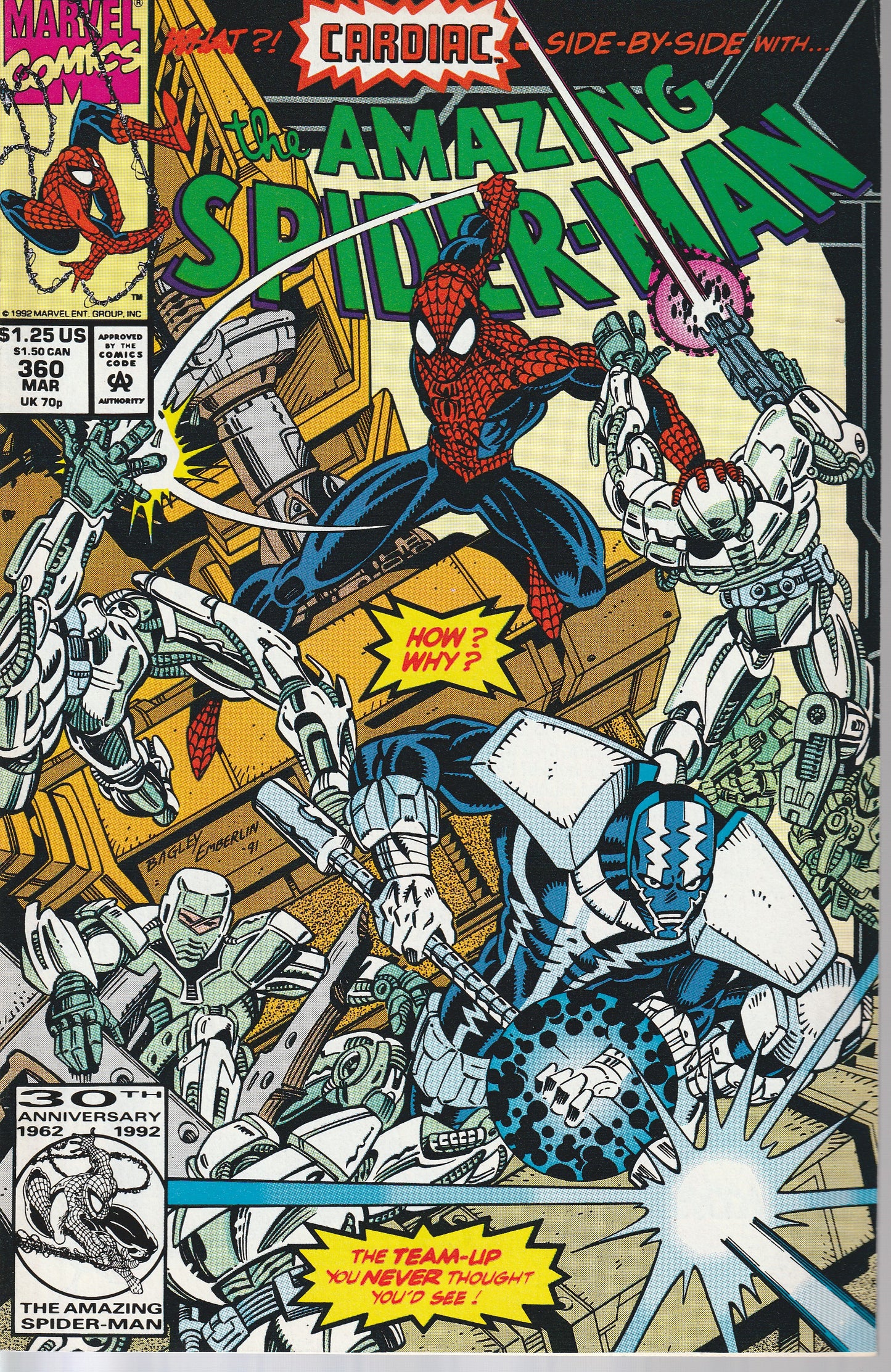 AMAZING SPIDER-MAN #360 - MARVEL - MAR 1992 (9.0)