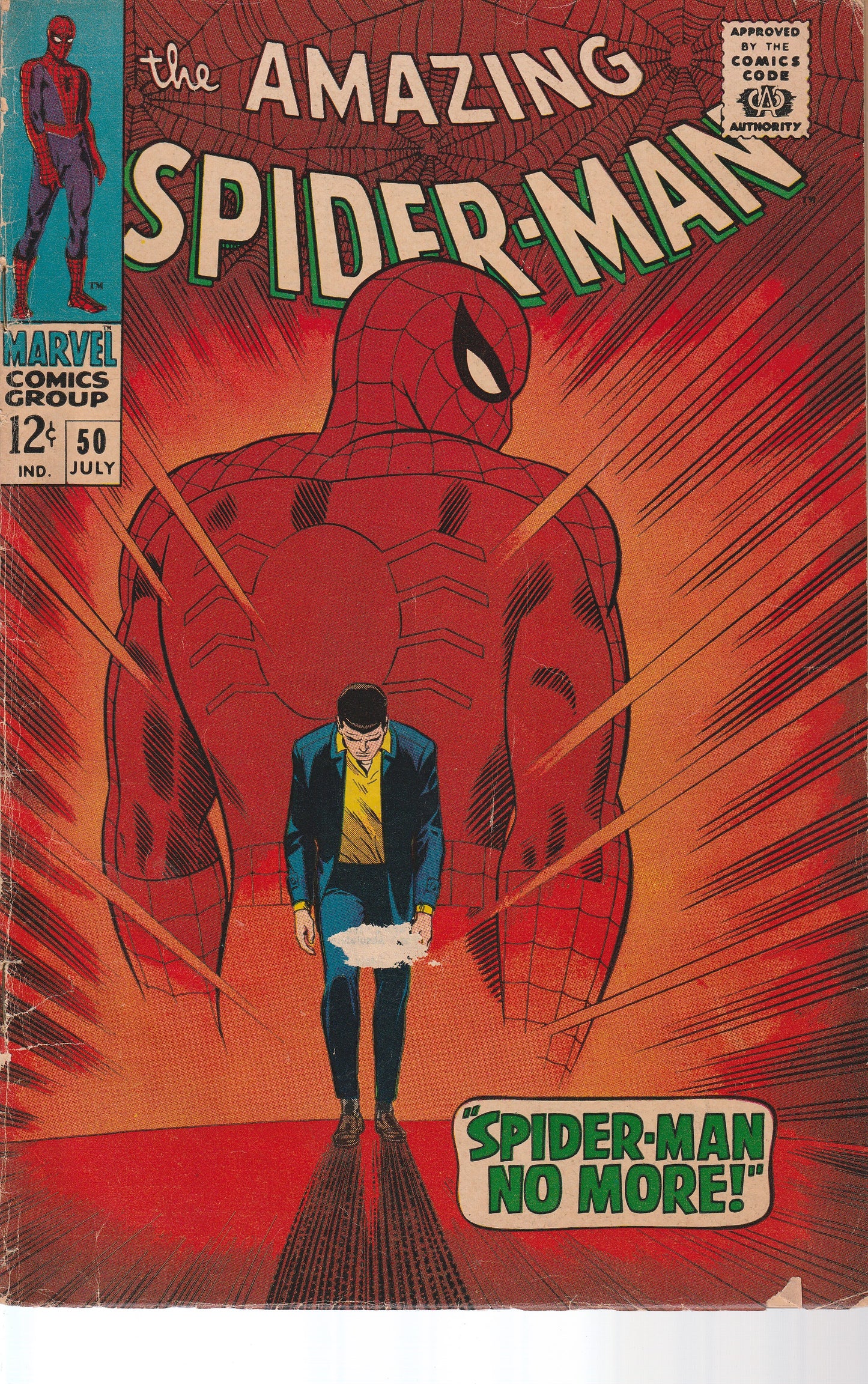 AMAZING SPIDER-MAN #50 - MARVEL COMICS - JUL 1967 - 3.0-3.5 - 1st KINGPIN!