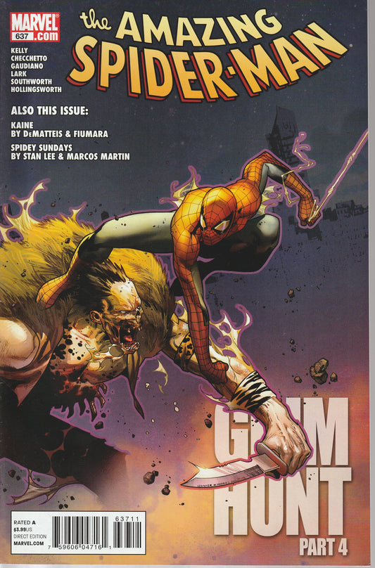 AMAZING SPIDER-MAN #637 - MARVEL - JUL 14 2010 (8.0-8.5)
