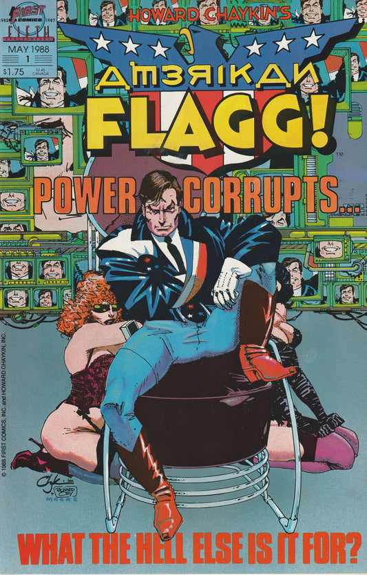 AMERICAN FLAGG! VOL 2 #'s 1-12 PLUS SPECIAL - FIRST COMICS - 1988-89