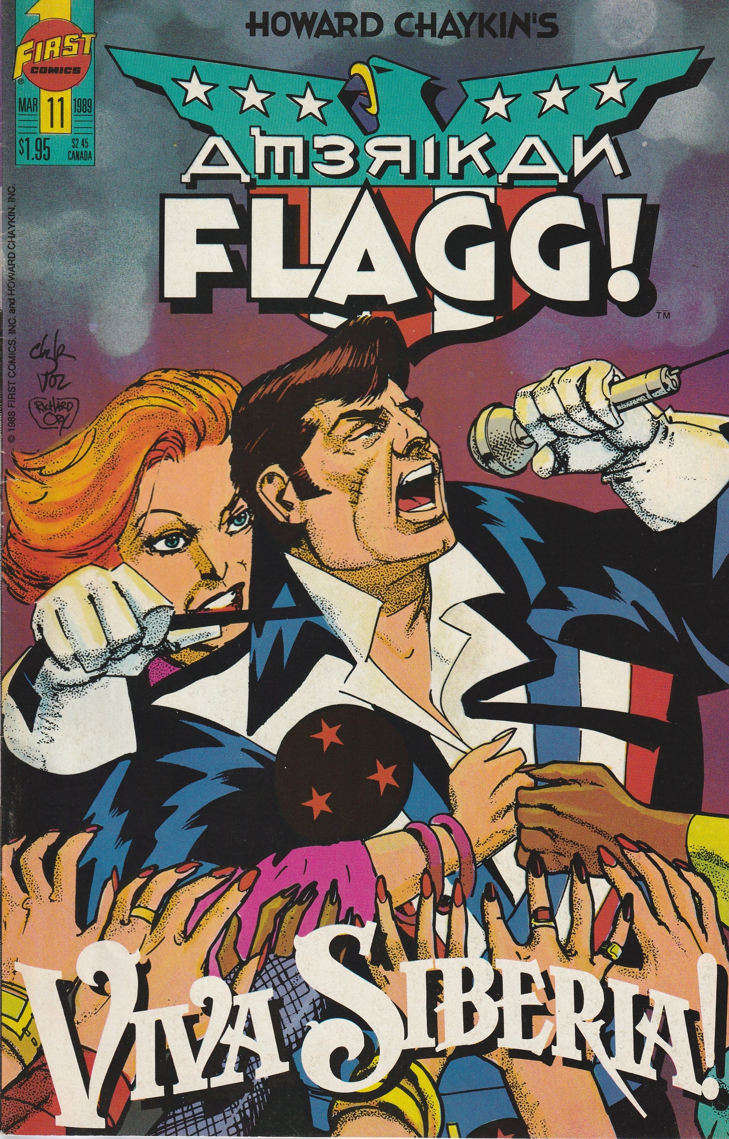 AMERICAN FLAGG! VOL 2 #'s 1-12 PLUS SPECIAL - FIRST COMICS - 1988-89