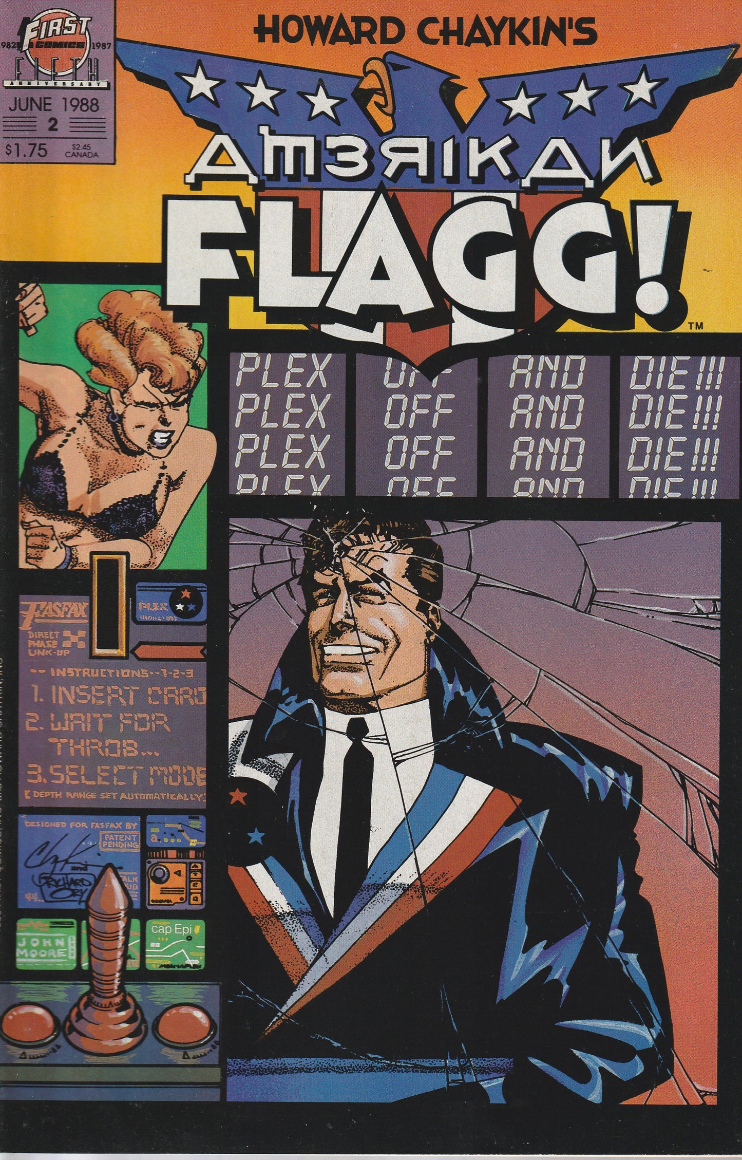 AMERICAN FLAGG! VOL 2 #'s 1-12 PLUS SPECIAL - FIRST COMICS - 1988-89
