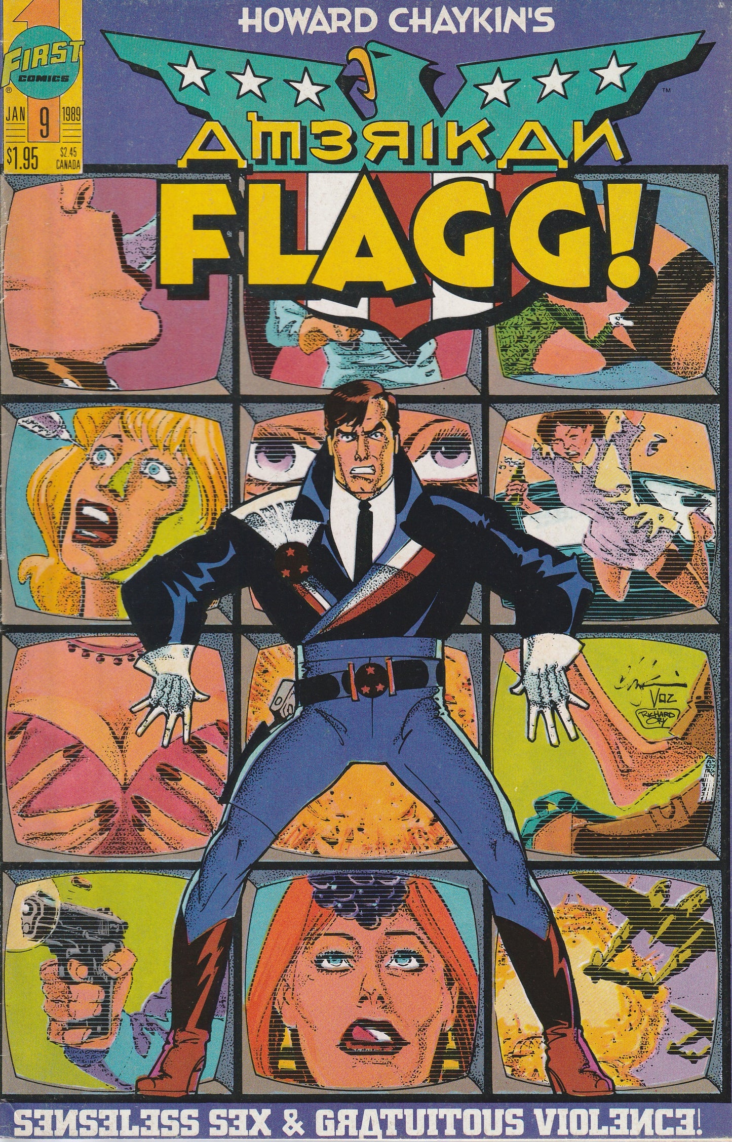 AMERICAN FLAGG! VOL 2 #'s 1-12 PLUS SPECIAL - FIRST COMICS - 1988-89