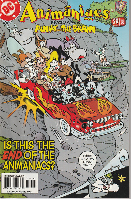 ANIMANIACS #59 - DC COMICS - FEB 16 2000 (8.5-9.0)