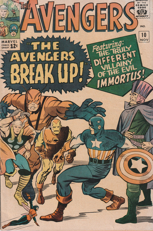 AVENGERS #10 - MARVEL COMICS - NOV 1964 (4.0) 1st IMMORTUS