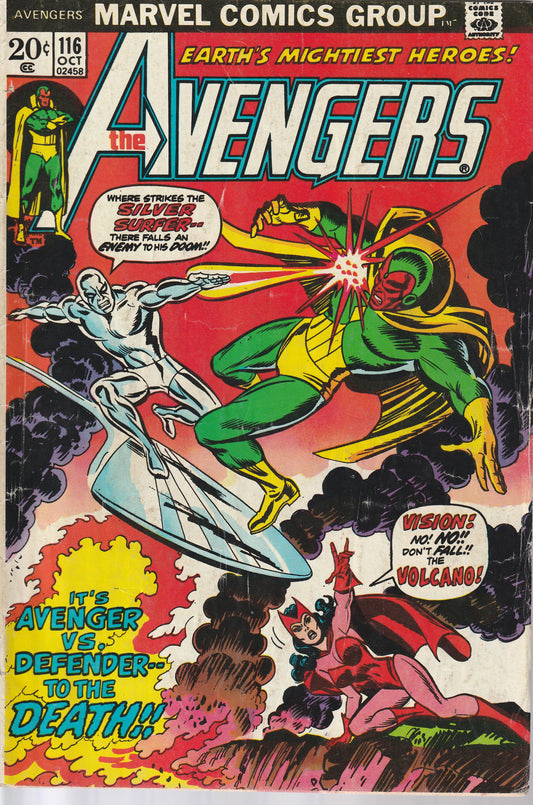 AVENGERS #116 - THE AVENGERS/DEFENDERS WAR * 3.0-3.5