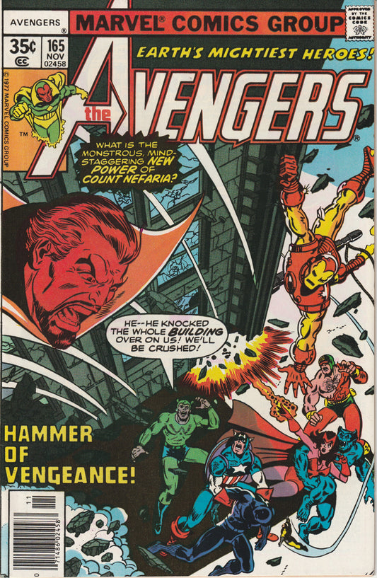 AVENGERS #165 - MARVEL COMICS - NOV 1977 (9.4)