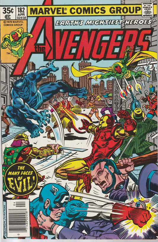 AVENGERS #182 - MARVEL COMICS - APR 1979 (9.0)