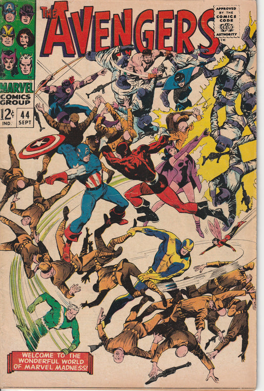 AVENGERS #44 - MARVEL COMICS - SEP 1967 (5.5-6.0)