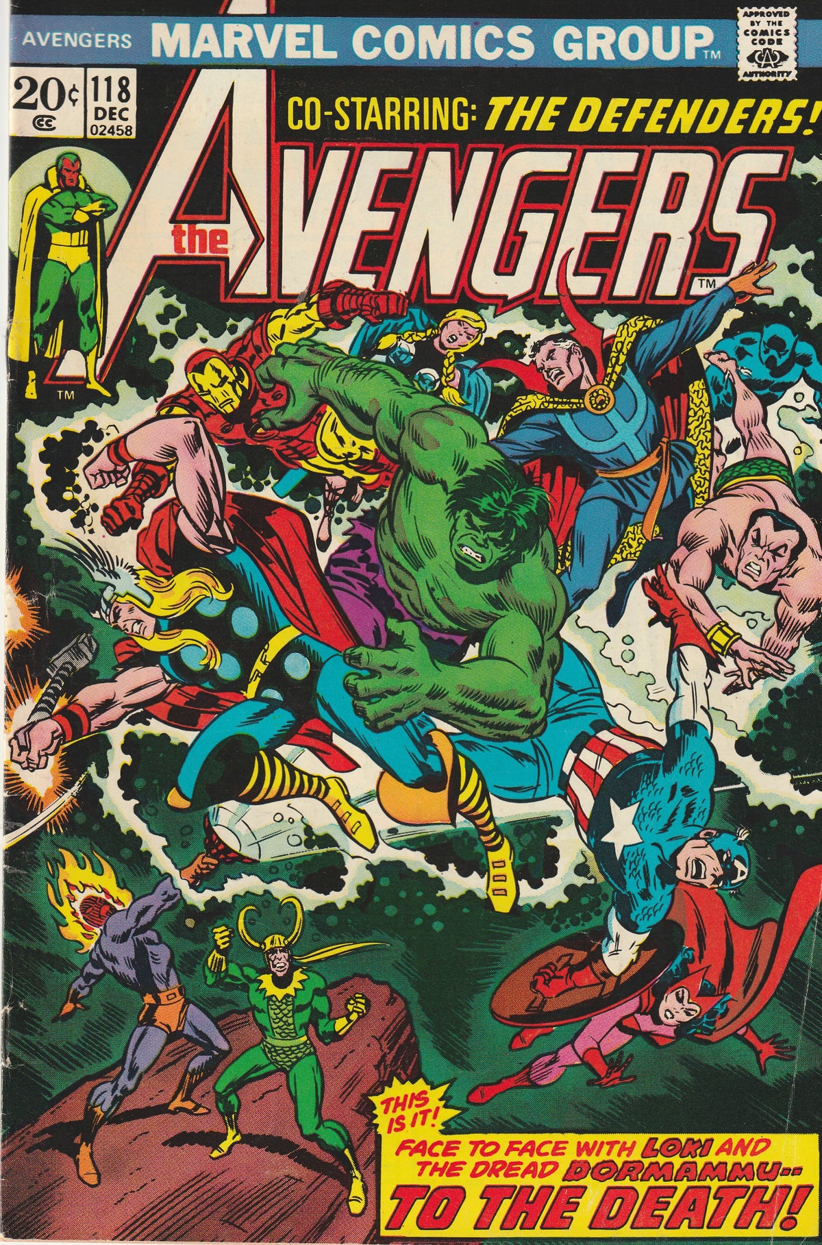 AVENGERS #118 || MARVEL COMICS || DEC 1973 || (4.5-5.0)