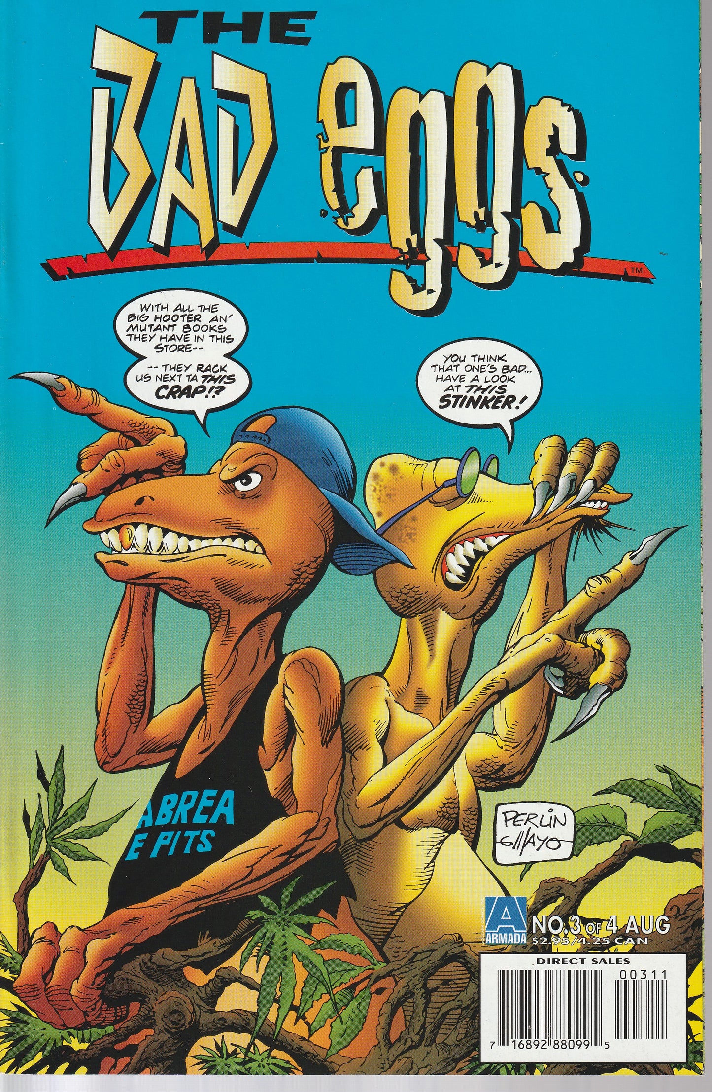 Bad Eggs (Armada 1995) #1-4 Complete Set, Bad Eggs That Dirty Yellow Mustard 1-4