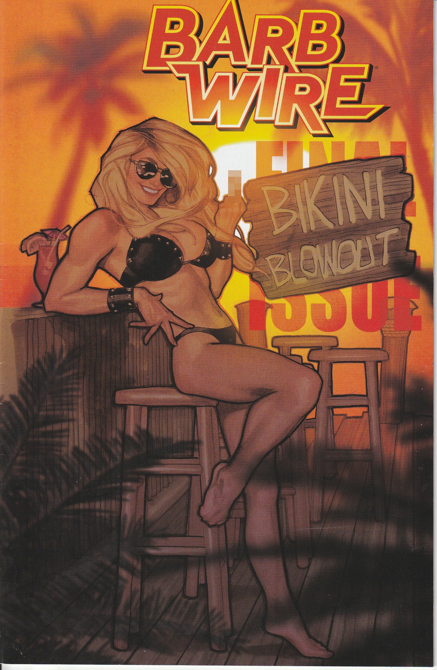 BARB WIRE #8 * ADAM HUGHES BIKINI COVER