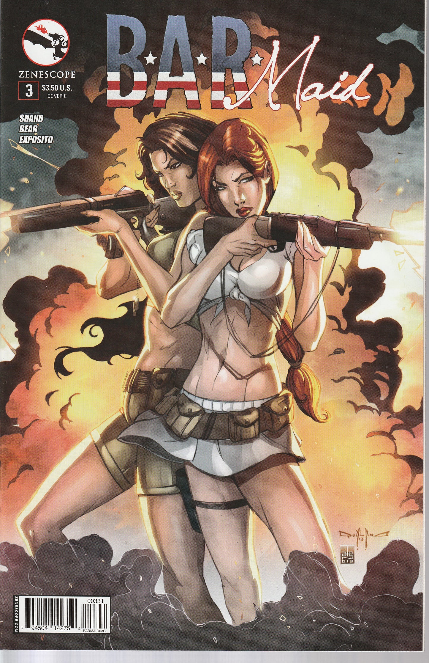 B.A.R. MAID COMIC LOT - ZENESCOPE - GOOD GIRL ART