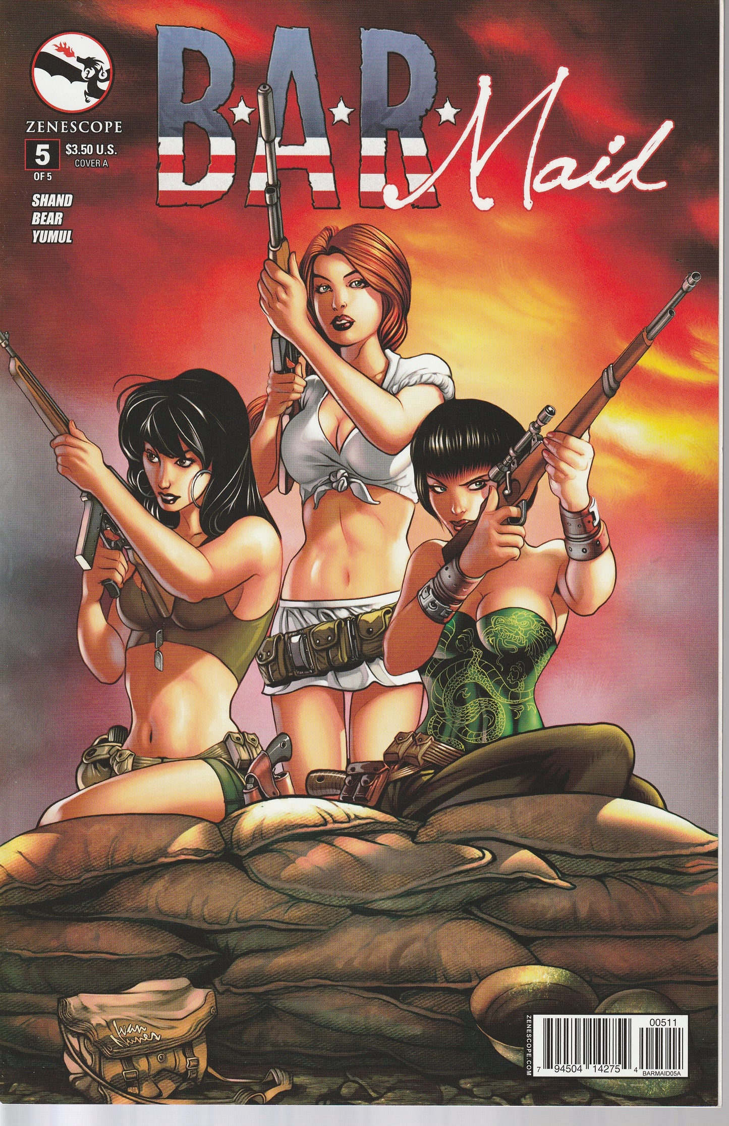 B.A.R. MAID COMIC LOT - ZENESCOPE - GOOD GIRL ART