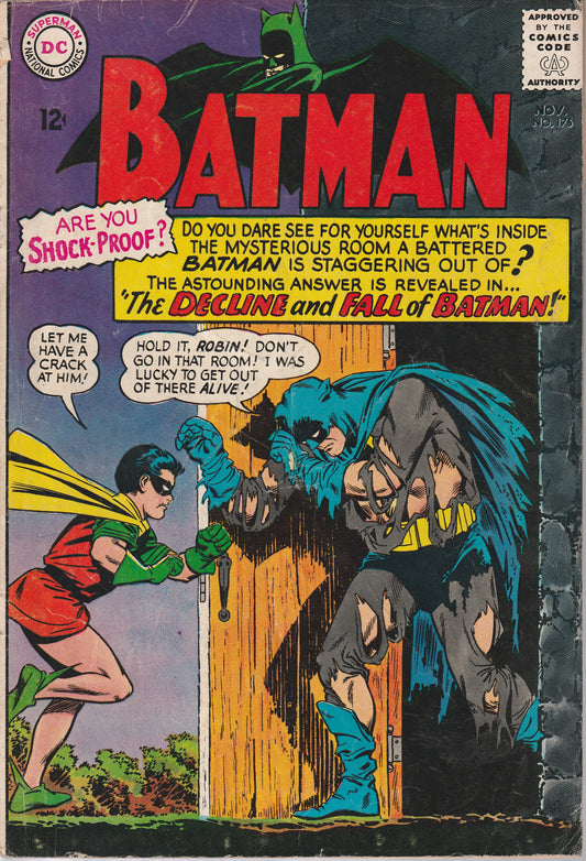 BATMAN #175 - DC COMICS - SEP 1965 (2.0) COVER DETATCHED