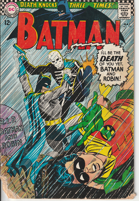 BATMAN #180 - DC COMICS - MAR 3 1966 (2.0)