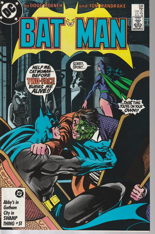 BATMAN #398 - DC COMICS - APR 15 1986 (9.4)