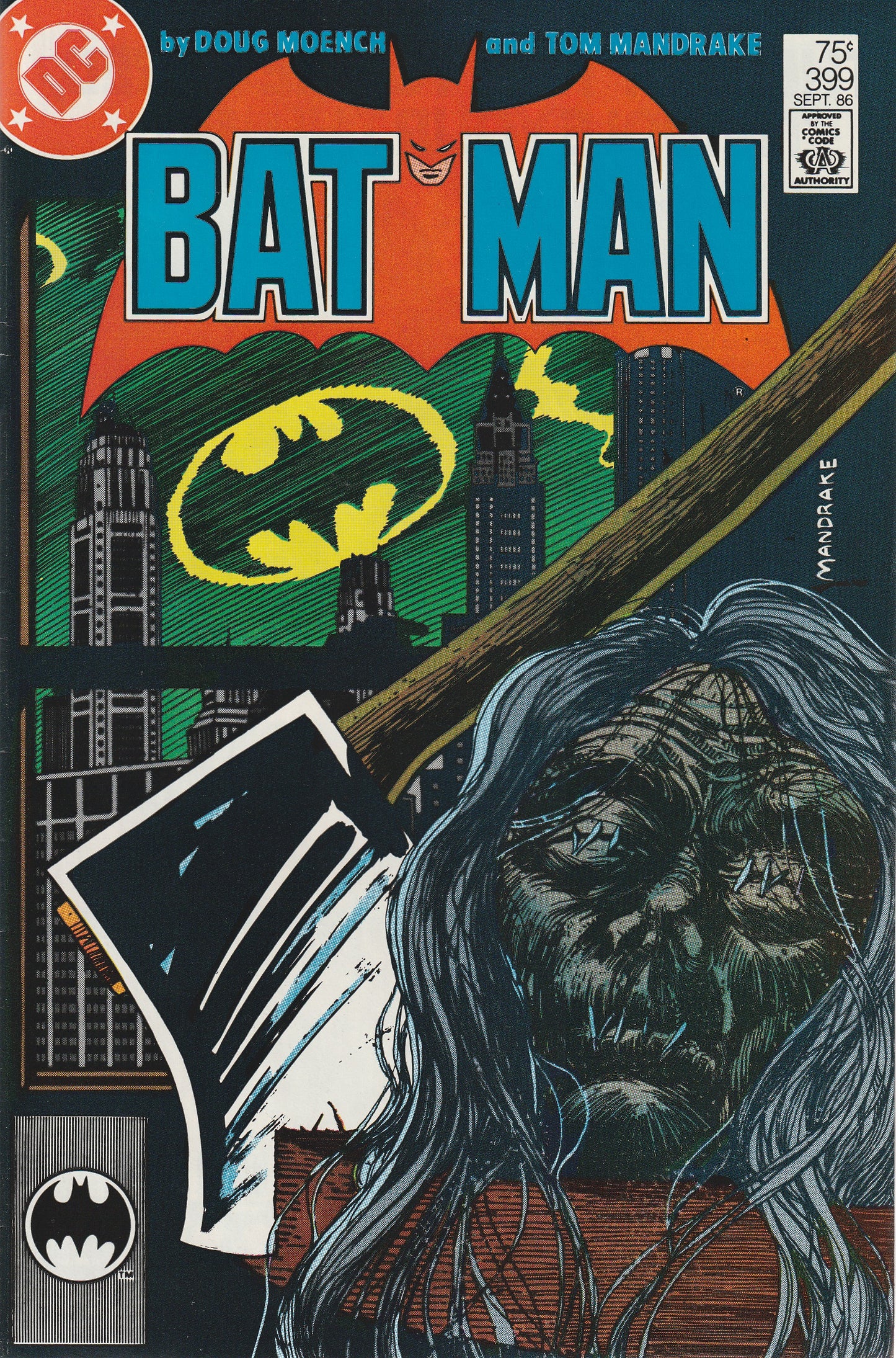BATMAN #399 - DC COMICS - SEP 1986 (9.4)