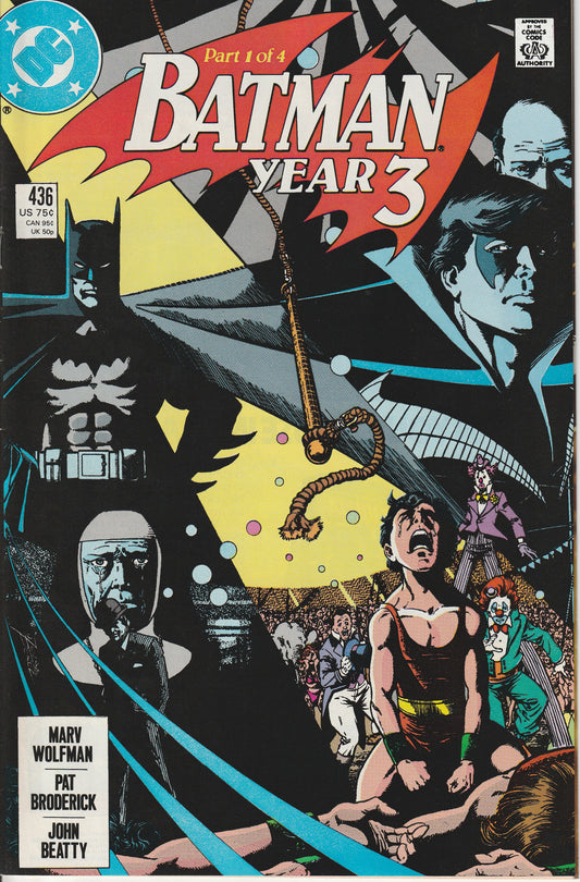 BATMAN #436 - DC COMICS - JUN 15 1989 - (7.0)