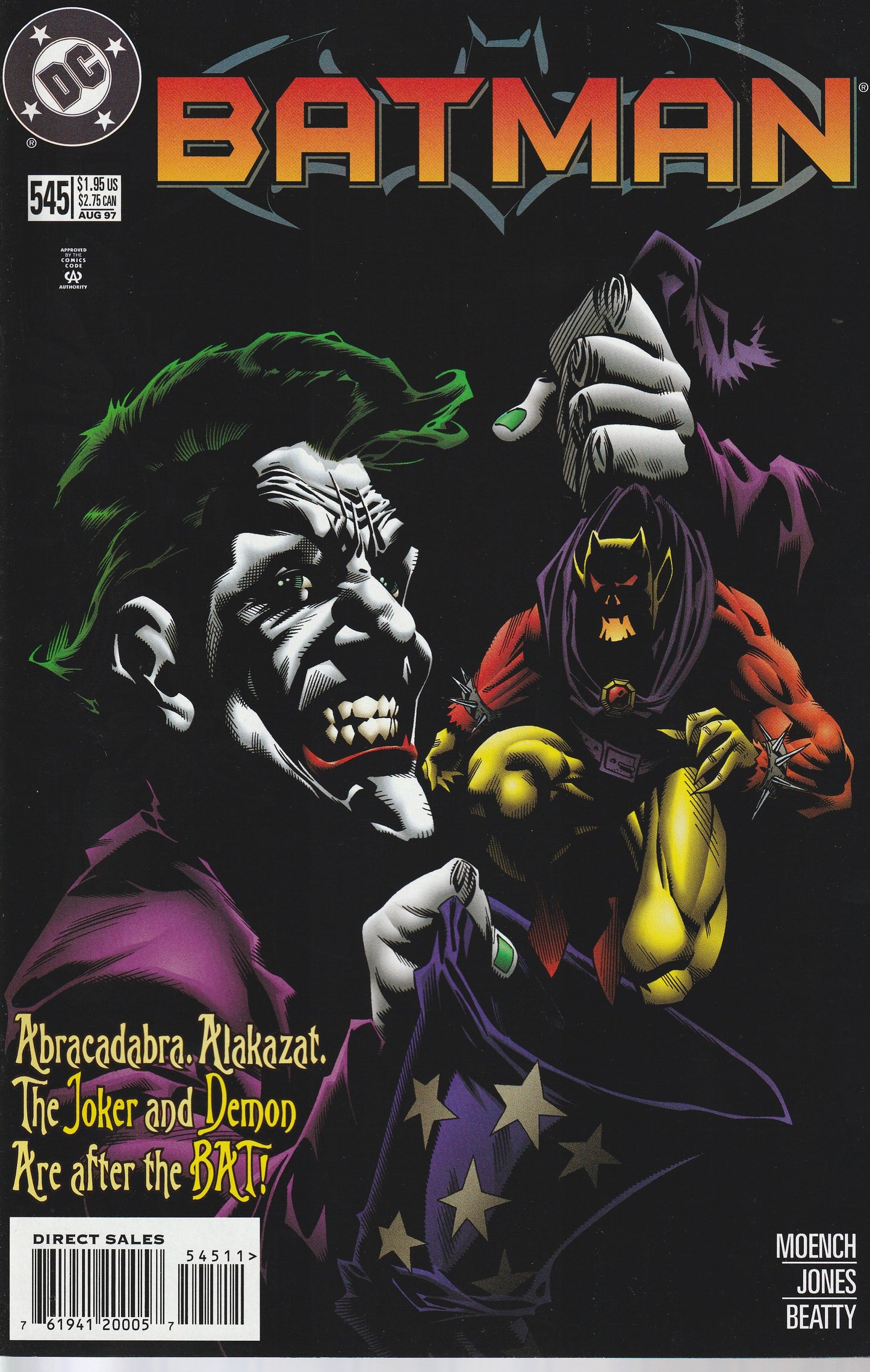 BATMAN #545 - DC COMICS - JUN 1997 (9.2) JOKER COVER