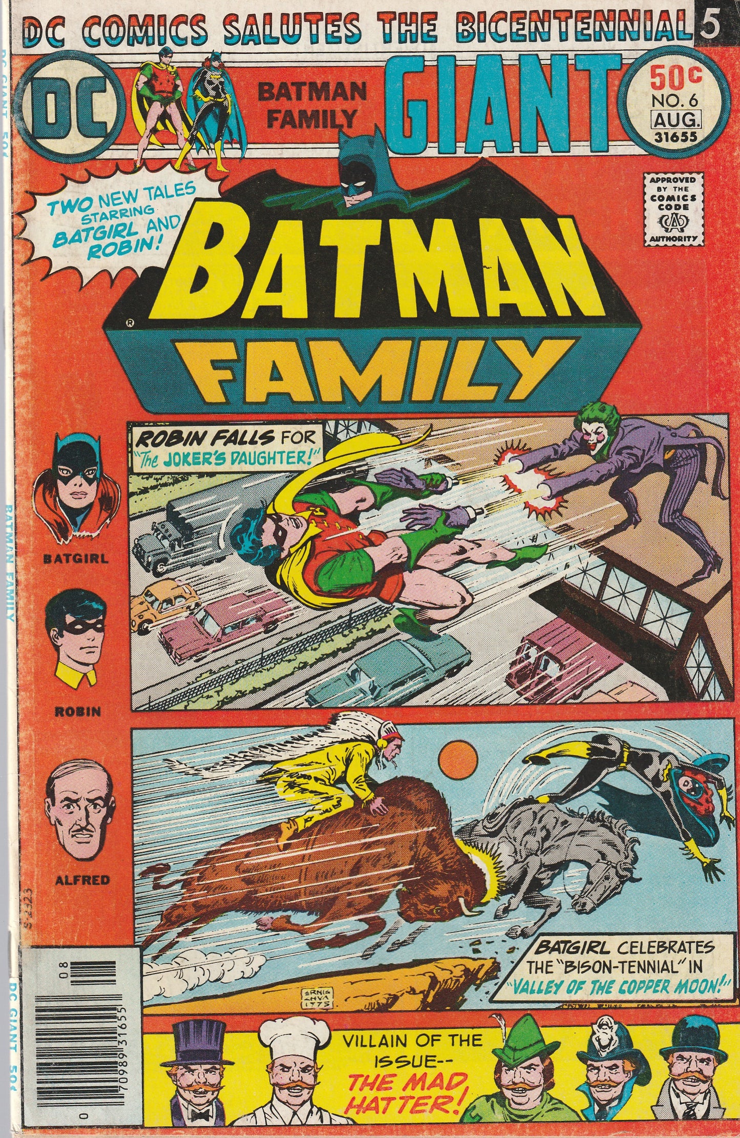 BATMAN FAMILY #6 || DC COMICS || JUL 1976 || (6.0-6.5) || FIRST APP JOKERS DAUGHTER