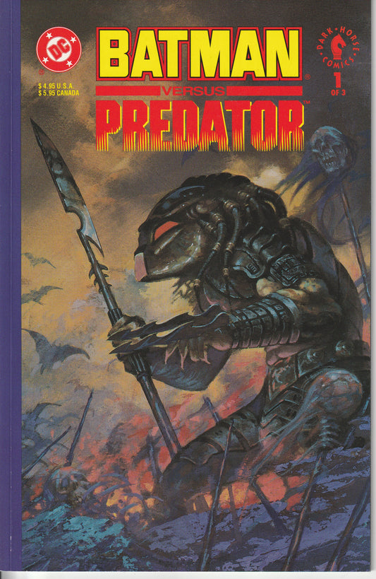 BATMAN VS PREDATOR 1-3 (PRESTIGE FORMAT) DC/DARK HORSE (DEC 1991)