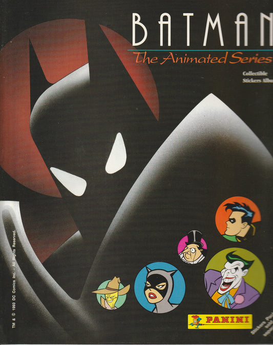 BATMAN THE ANIMATED SERIES STICKER ALBUM