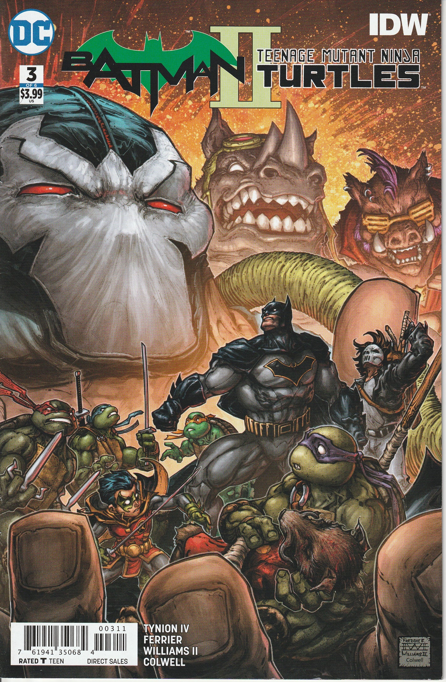 BATMAN / TEENAGE MUTANT NINJA TURTLES II #3 - DC/IDW - JAN 17 2018