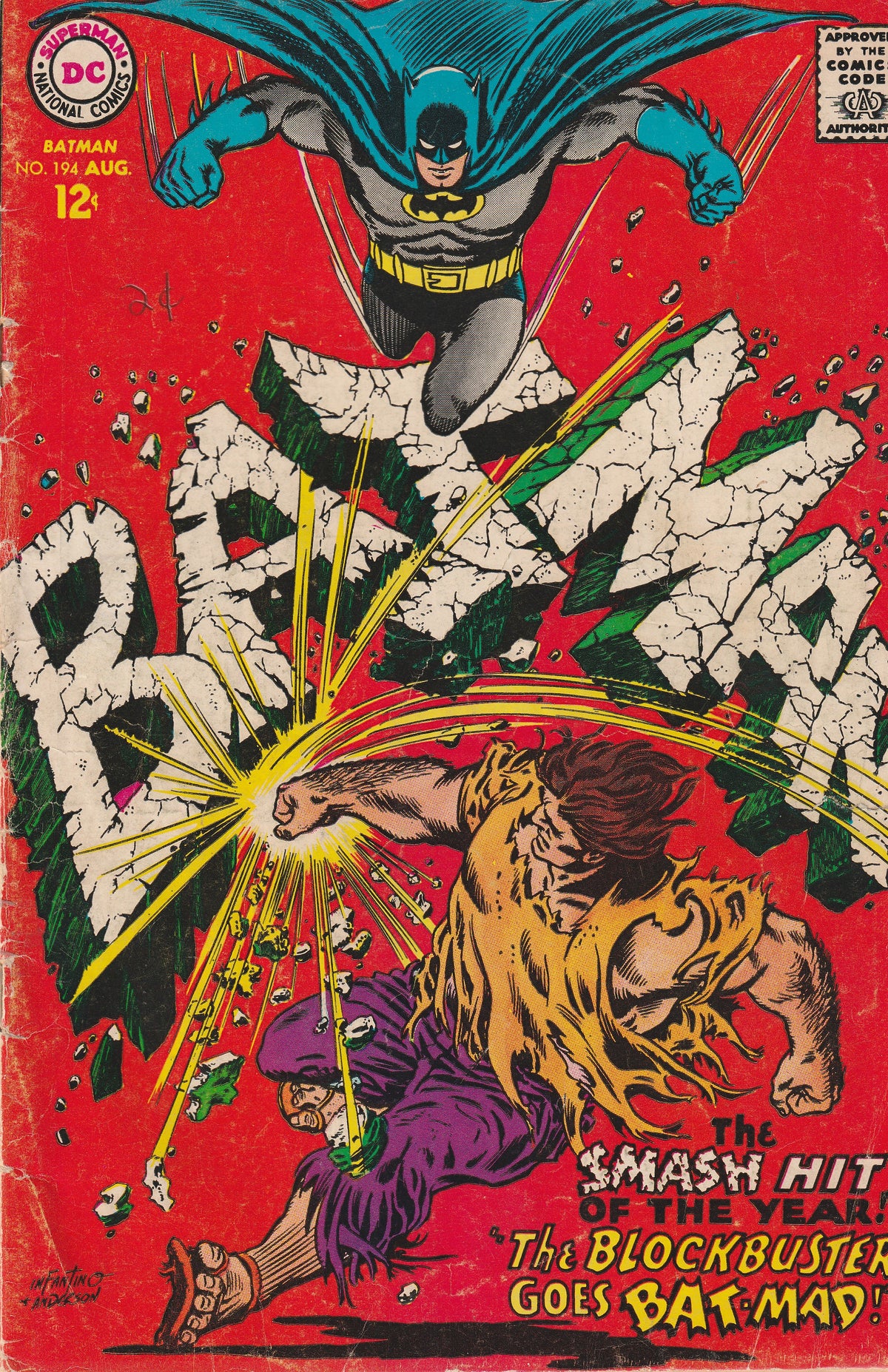 BATMAN #194 || DC COMICS || AUG 1967 || (3.0-3.5)