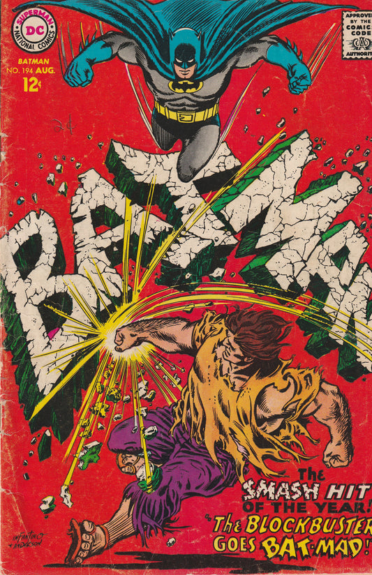 BATMAN #194 || DC COMICS || AUG 1967 || (3.0-3.5)