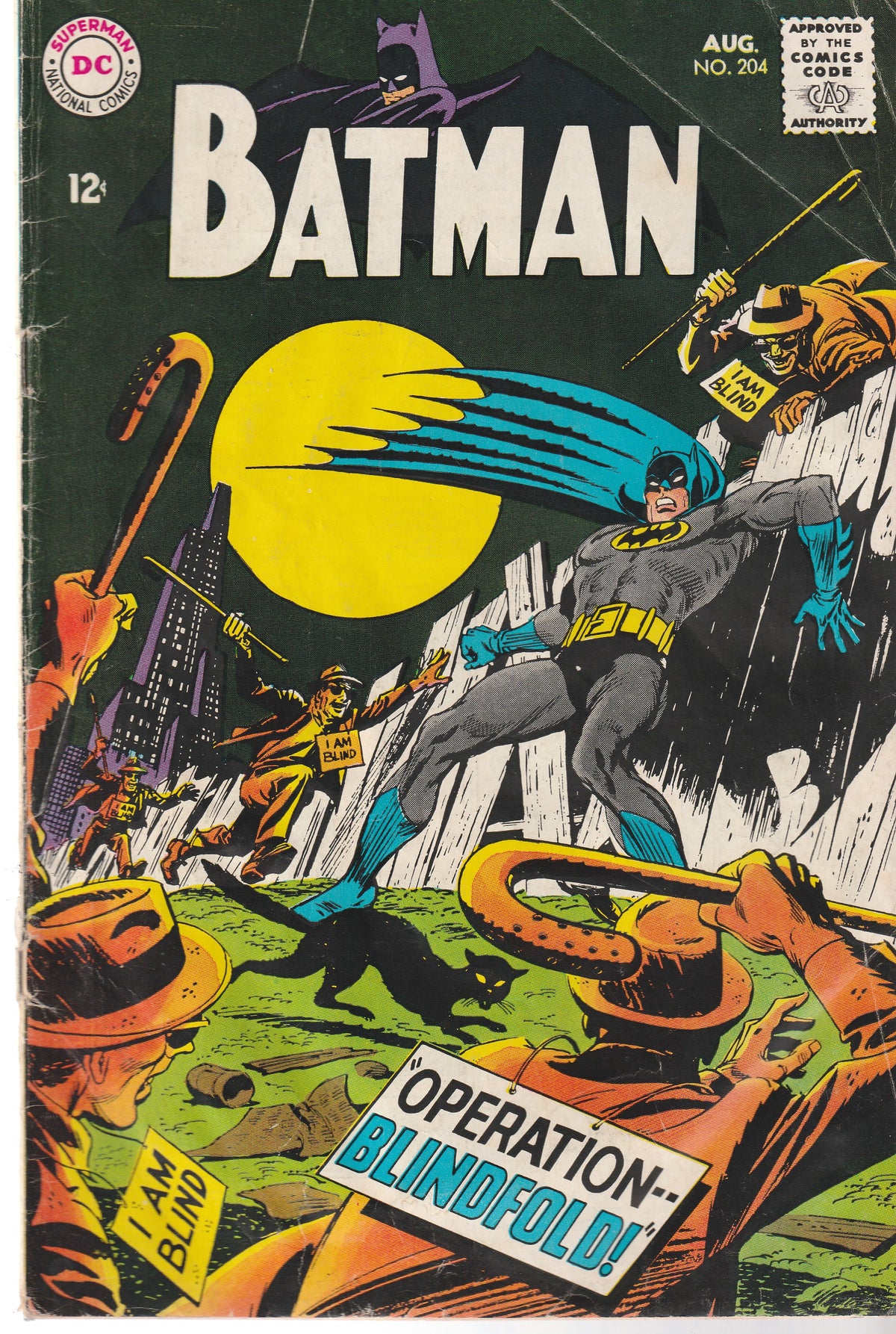 BATMAN #204 || DC COMICS || JUN 6 1968 || (3.0-3.5)