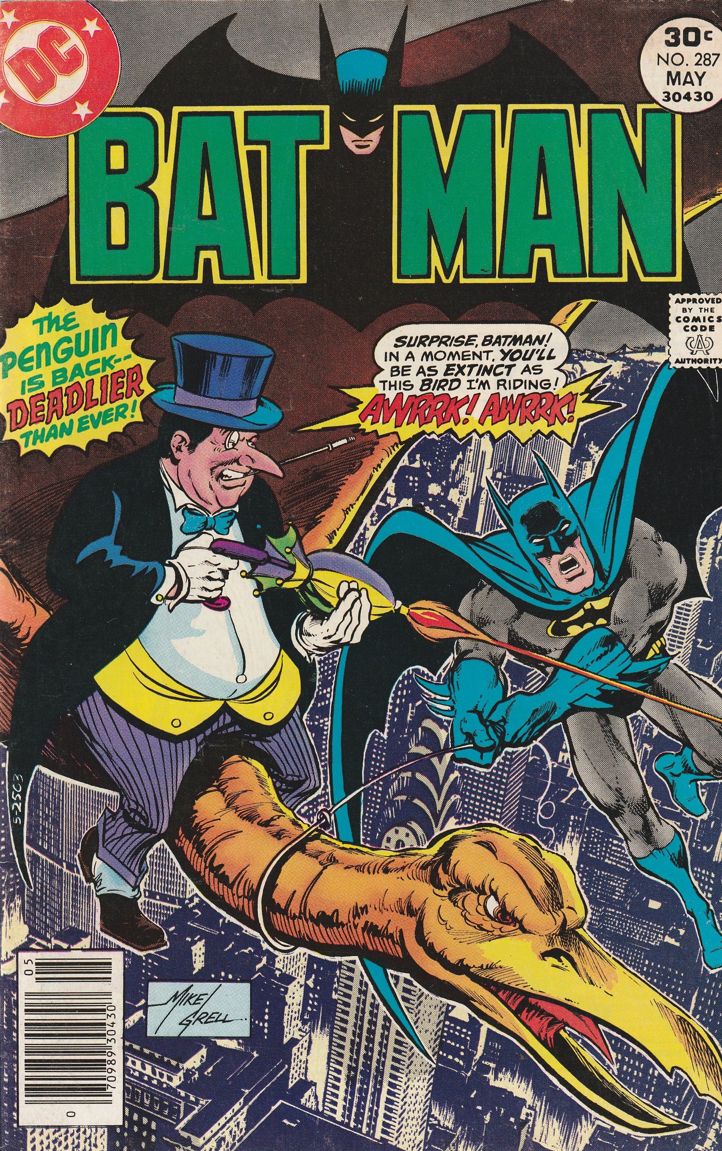 BATMAN #287 || DC COMICS || MAY 1977 || (6.5-7.0)