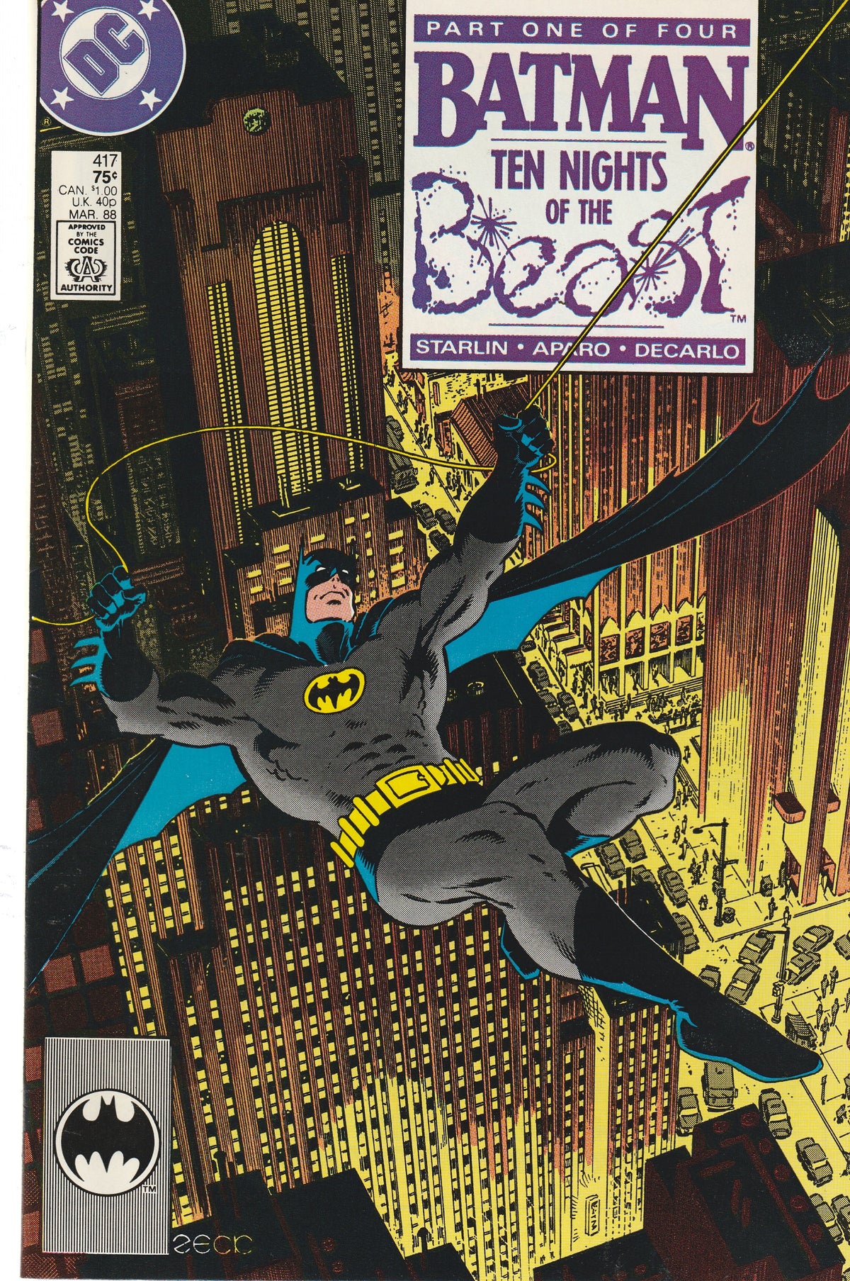 BATMAN #417-420 || DC COMICS || 1988