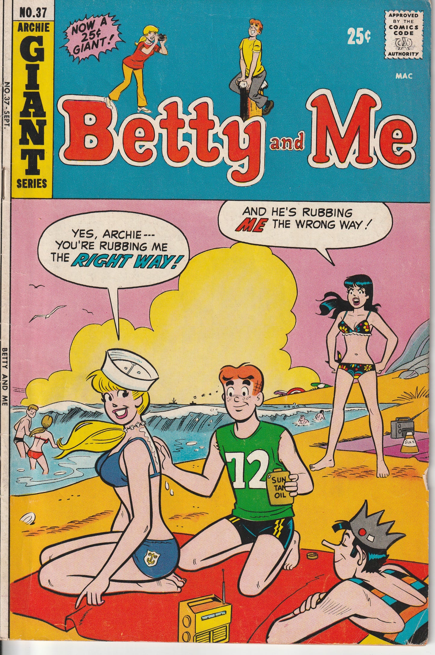BETTY AND ME #37 - ARCHIE COMICS - SEP 1971 (5.0)
