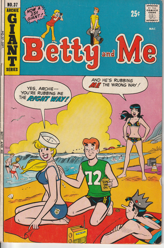 BETTY AND ME #37 - ARCHIE COMICS - SEP 1971 (5.0)