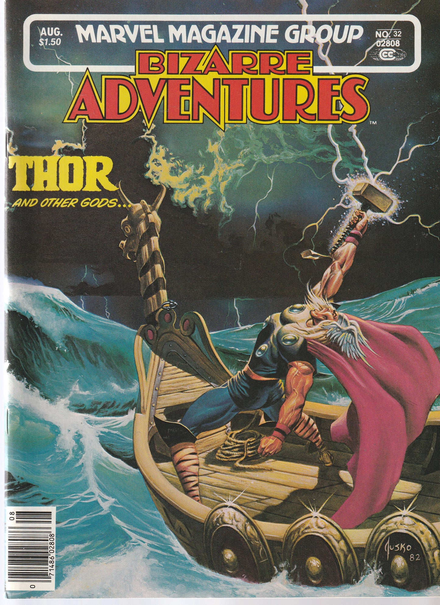 BIZARRE ADVENTURES #32 : THOR AND OTHER GODS || MARVEL || AUG 1982 || (8.5-9.0)