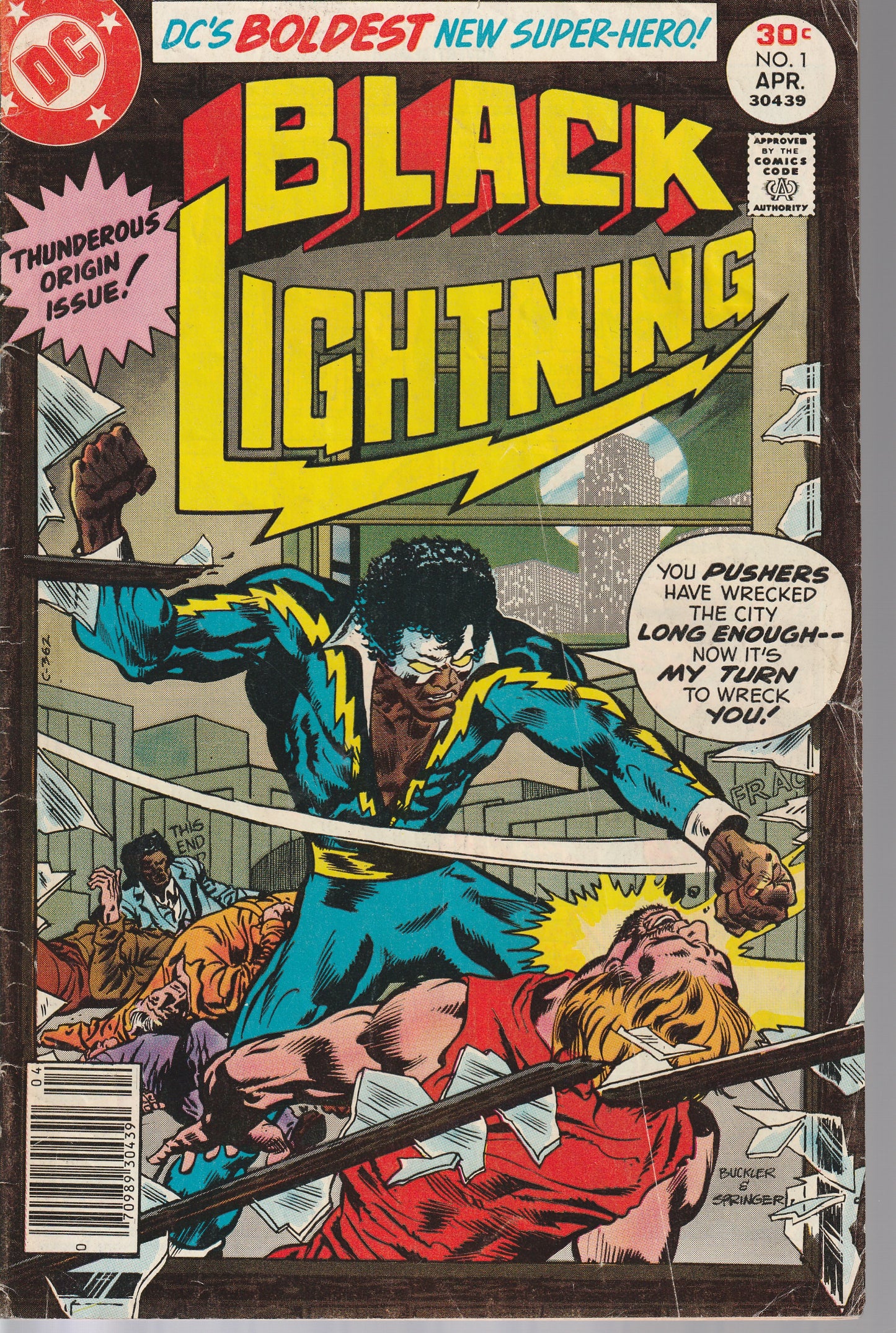 BLACK LIGHTNING #1 - DC COMICS - JAN 4 1977 (4.0-4.5)