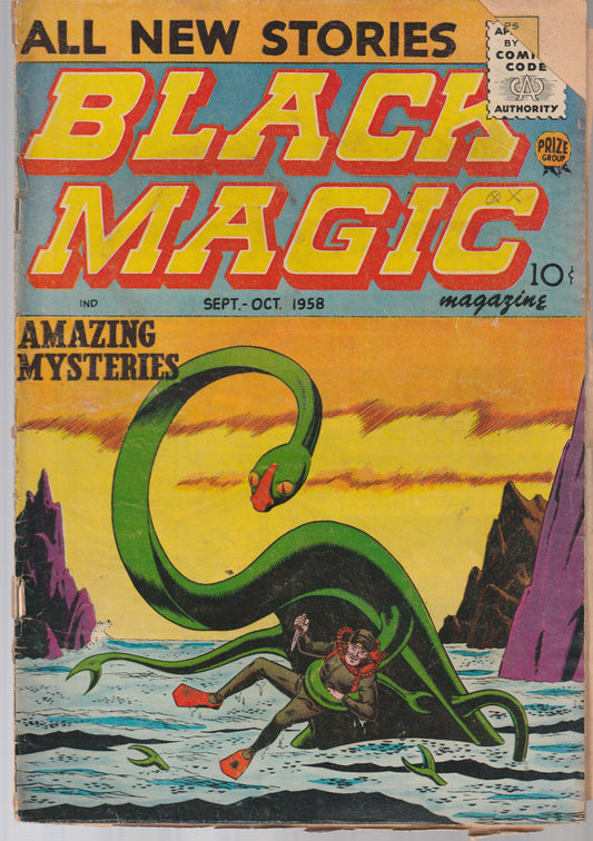 BLACK MAGIC #40 || PRIZE PUBLICATIONS || SEP-OCT 1958 || (2.5-3.0)
