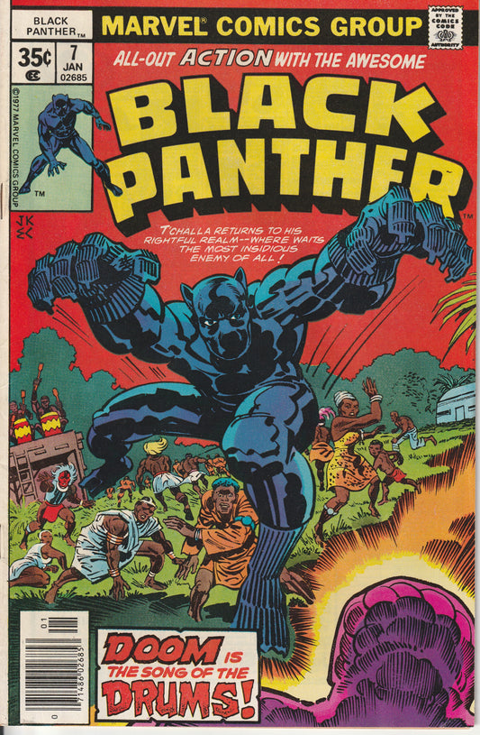 BLACK PANTHER #7 - MARVEL COMICS - JAN 1978 (7.0)