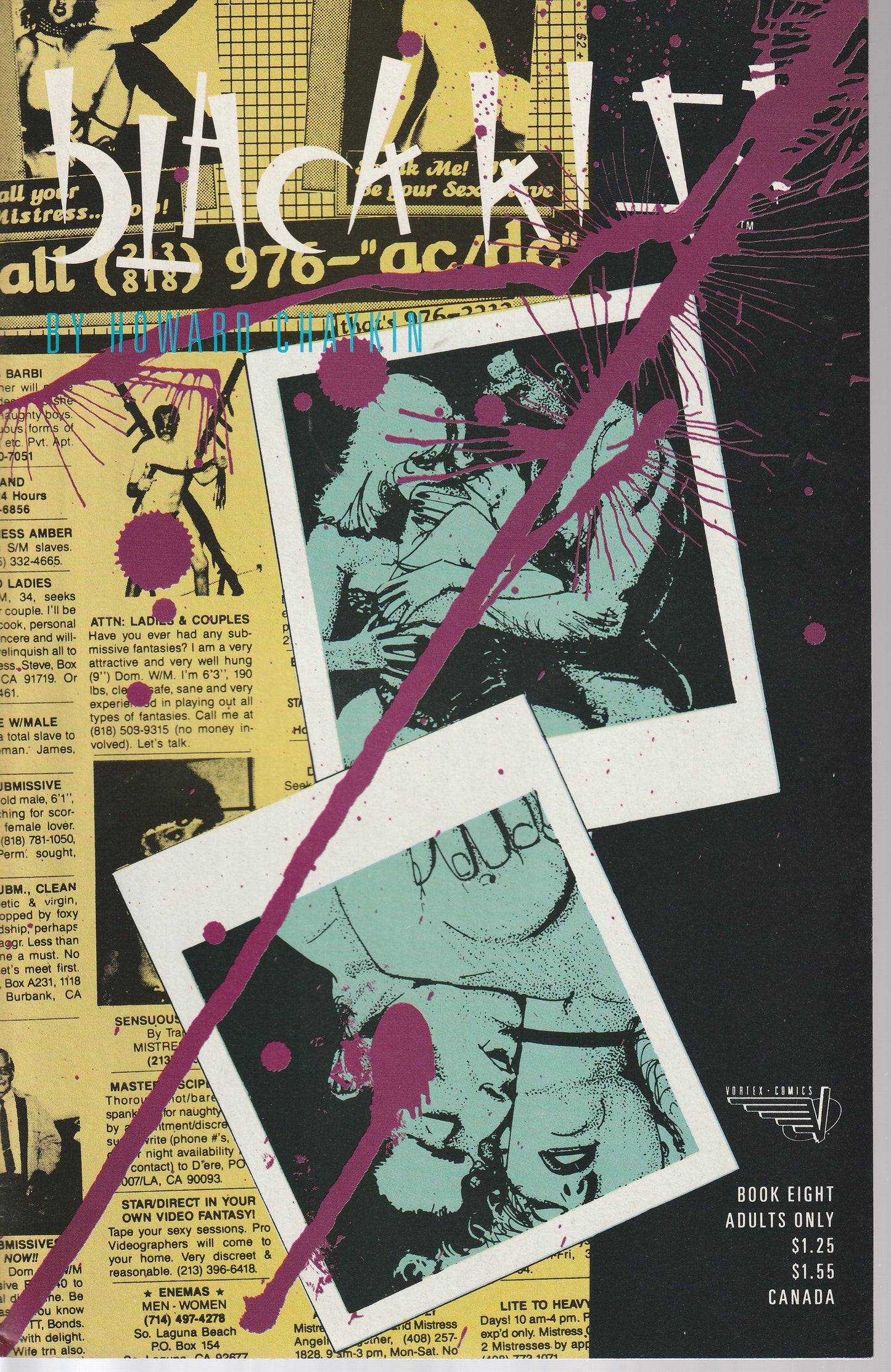 BIG BLACK KISS 1-12 plus BONUS BOOKS * COMPLETE SET * HOWARD CHAYKIN