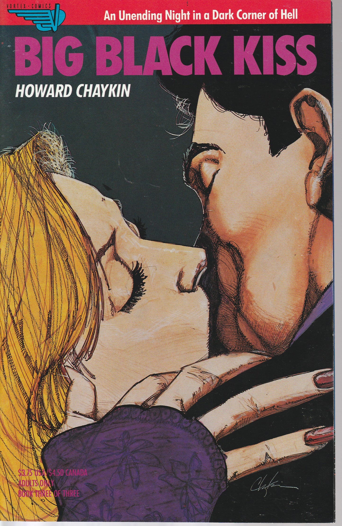 BIG BLACK KISS 1-12 plus BONUS BOOKS * COMPLETE SET * HOWARD CHAYKIN