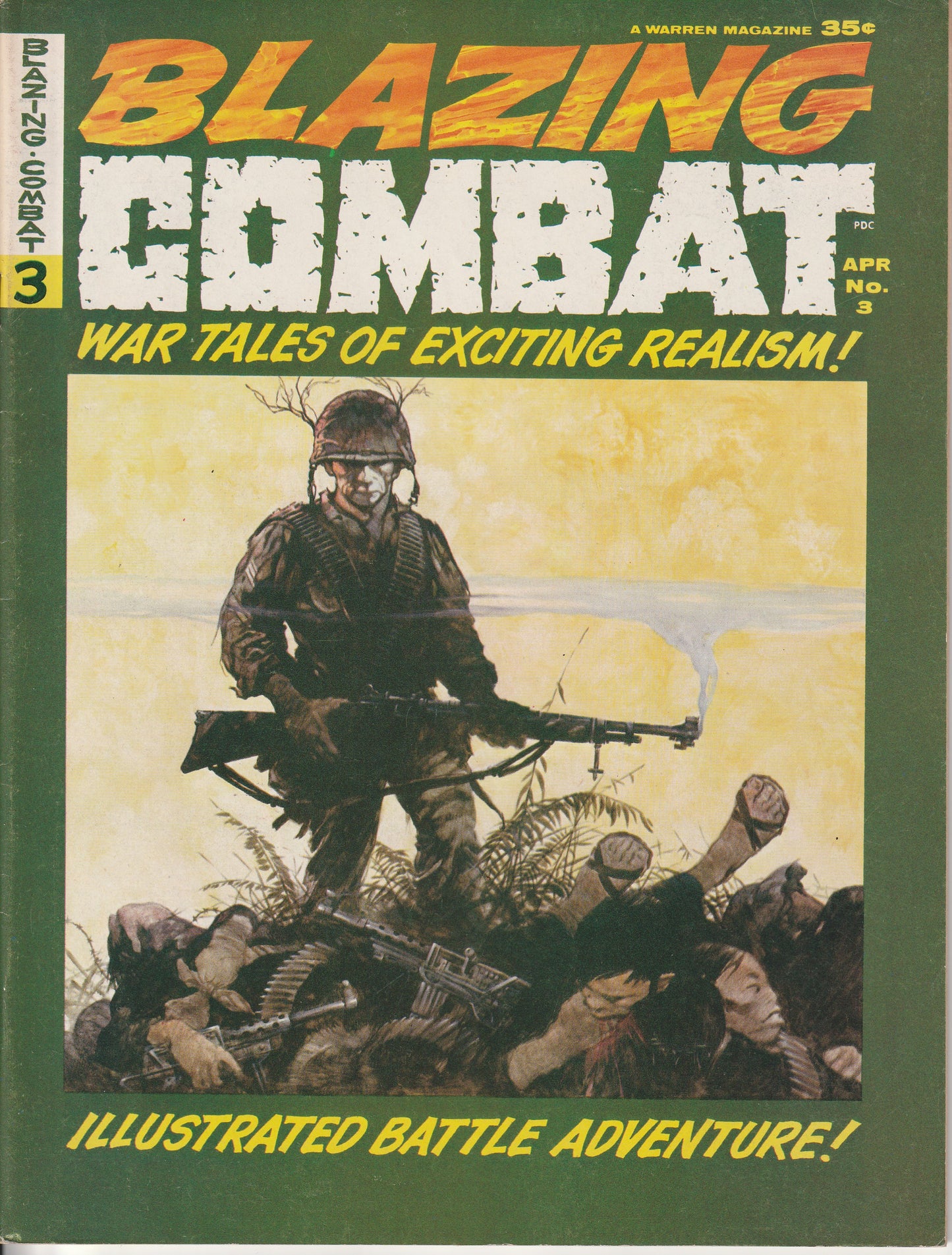 BLAZING COMBAT #3 - WARREN - JAN 27 1966 (8.5-9.0)