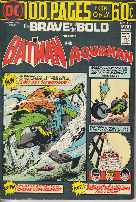 THE BRAVE AND THE BOLD #114 - DC COMICS - AUG 1974 (6.0)