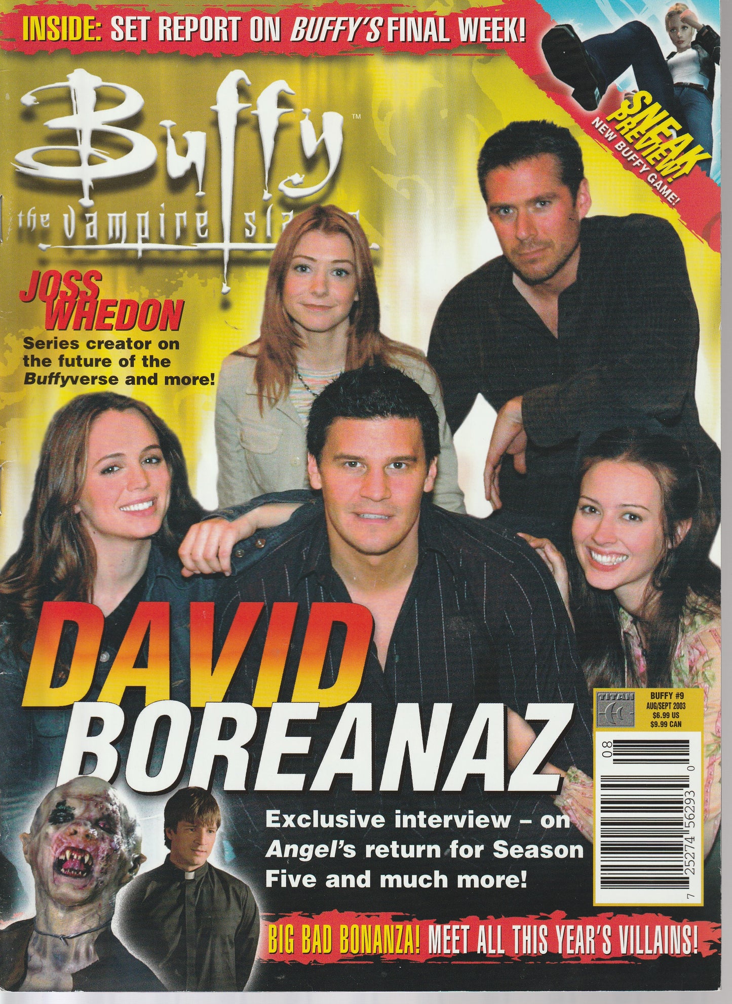BUFFY THE VAMPIRE SLAYER MAGAZINE #9 - TITAN - AUG/SEP 2003
