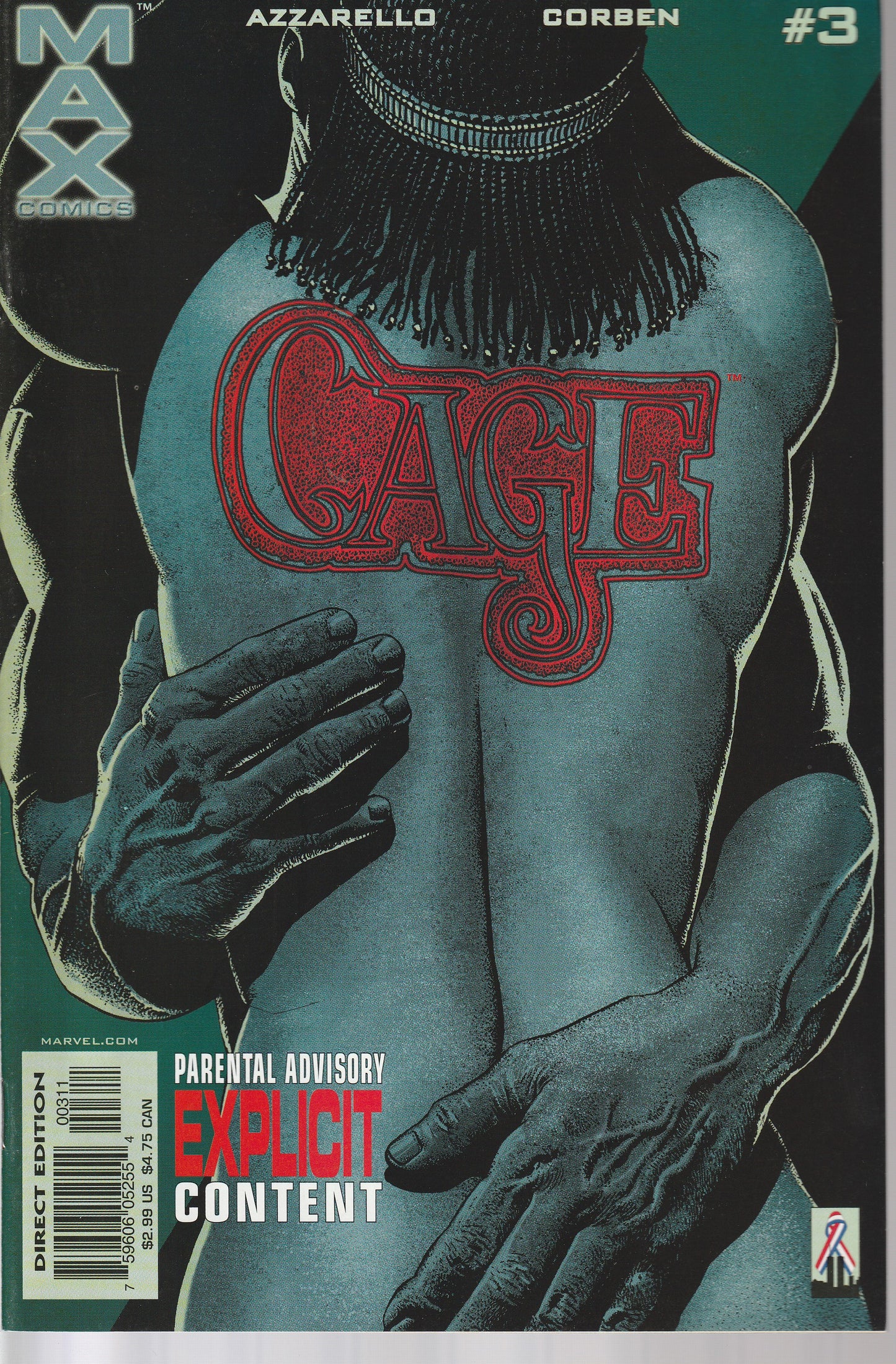 CAGE 1-5 * MARVEL MAX - MAR 2002 - COMPLETE SET
