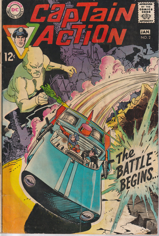 CAPTAIN ACTION #2 - DC COMICS - OCT 1968 (2.5-3.0)